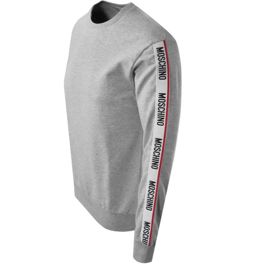 Alternative Image for ProductMoschino Tape Logo Sweatshirt Grey3
